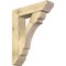 Ekena Millwork Olympic Slat Rough Sawn Bracket w/ Offset Brace, Douglas Fir, 8"W x 32"D x 40"H BKT0806X32X40OLY06RDF - alternate 1